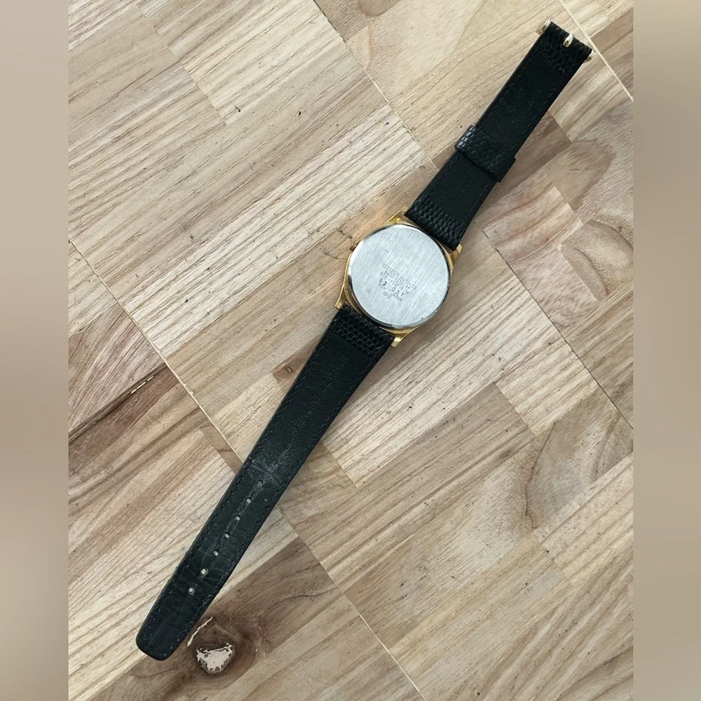 Citizen Gold Case Black Dial Men's Quartz Watch